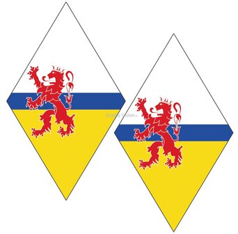 Limburgse vlag hoekschild stickers