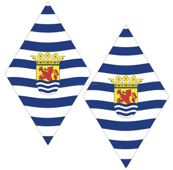 Zeeuwse vlag hoekschild stickers